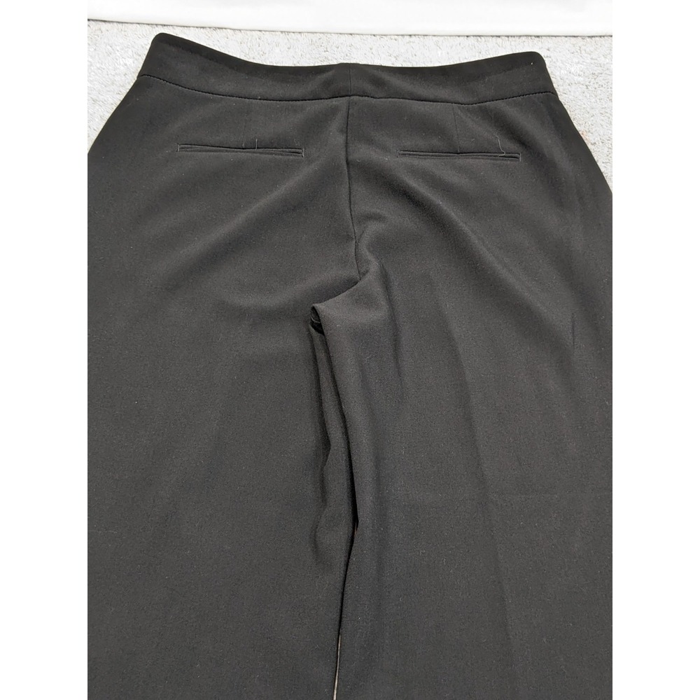 Ann Taylor Factory Size 8 32x27 Black Career Dress Pants Flare Wide Stretch EUC - Picture 11 of 11